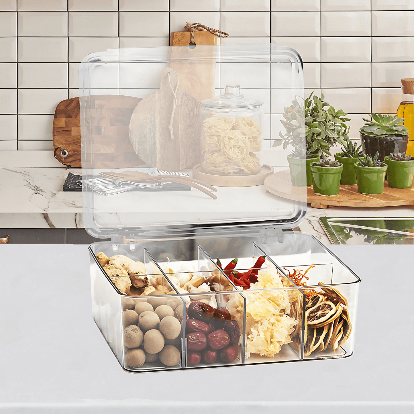Multi-Use Storage Box with Dividers-4