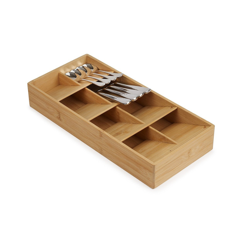 Bamboo Compact Cutlery Organiser-3