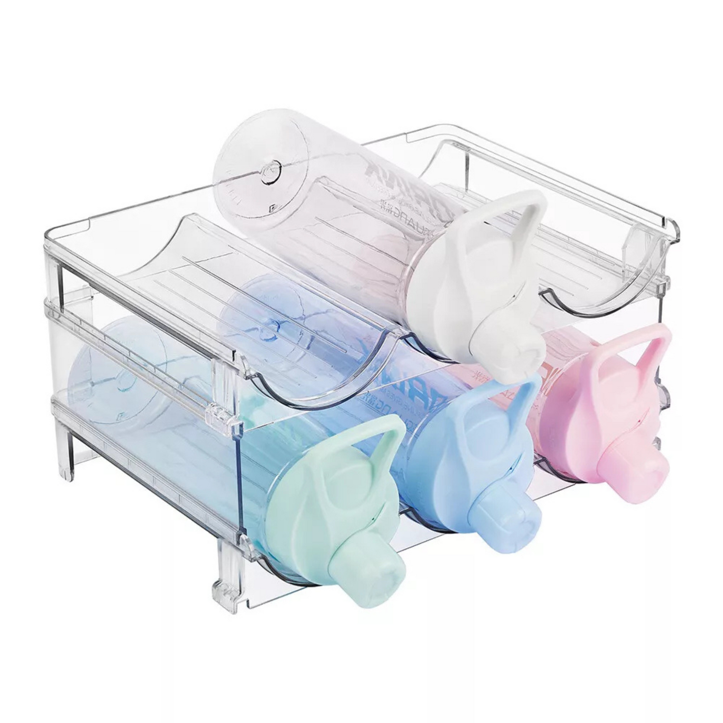 Large Stackable Bottle Organiser – Clear, Durable & Space-Saving-3