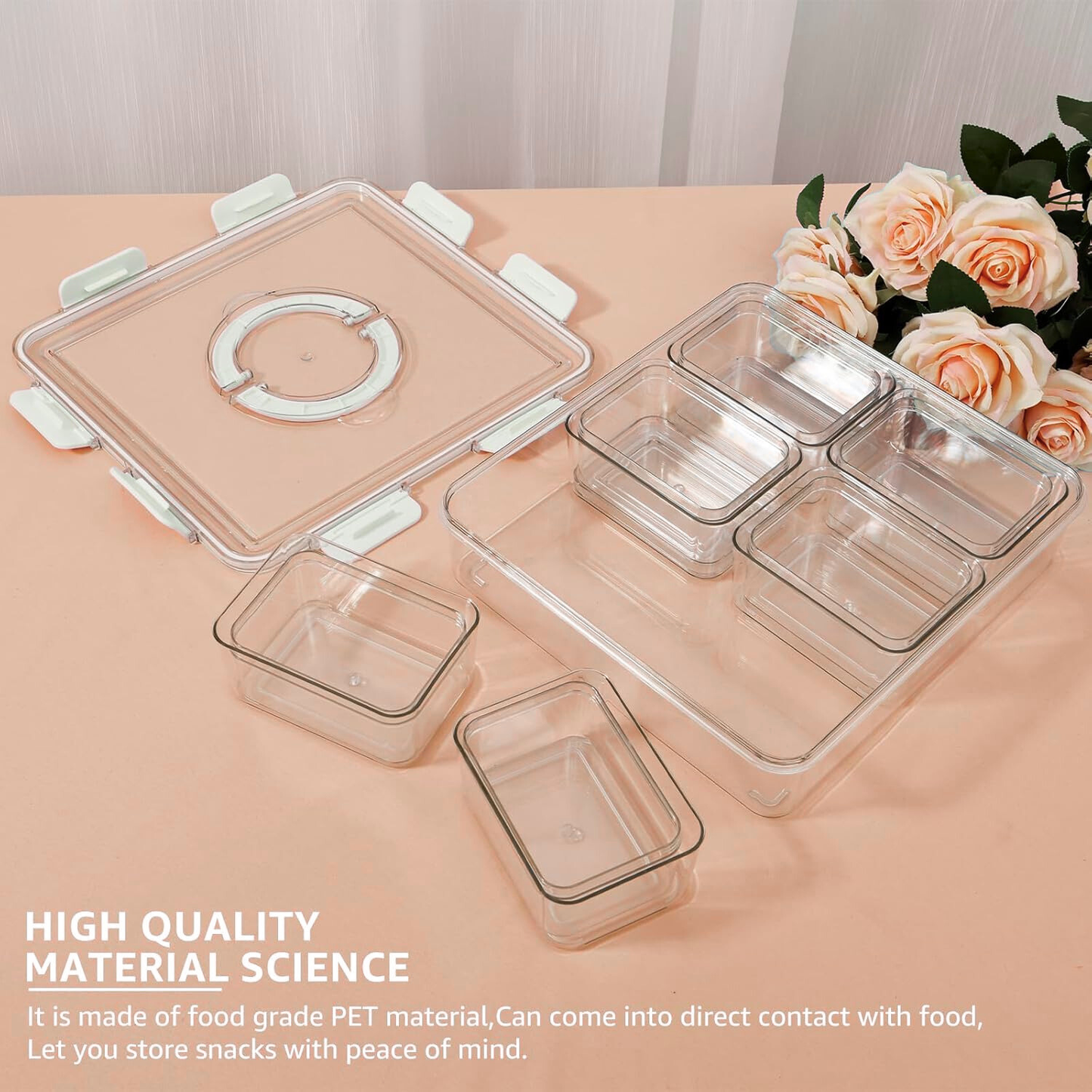 Snack & Fridge Storage Set – 7-Piece with Handle-3