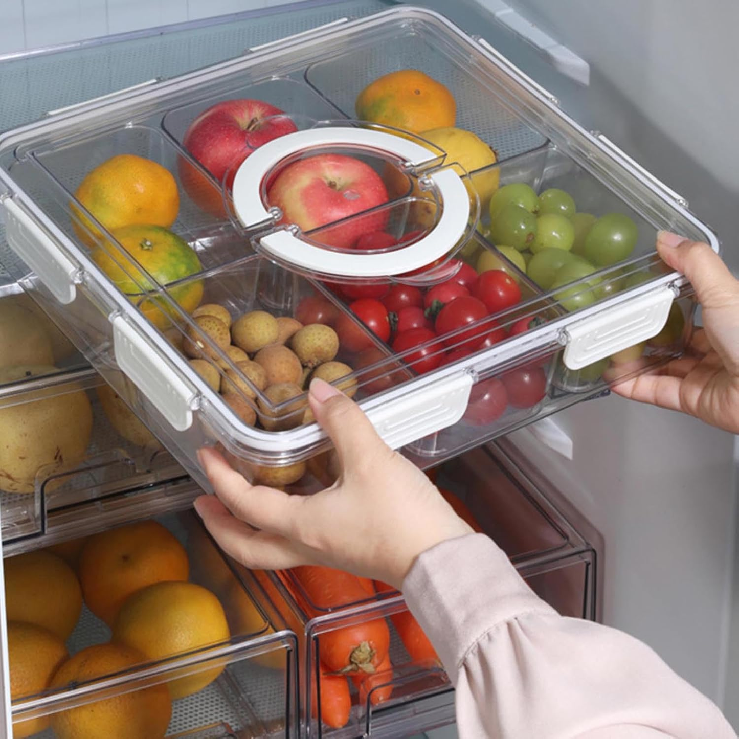 Snack & Fridge Storage Set – 7-Piece with Handle-4