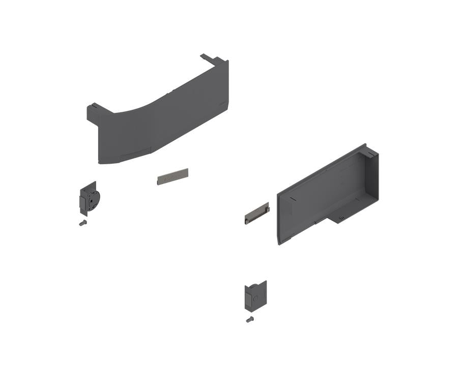 Blum AVENTOS Overhead Stay HK Top Cover Plate Compatible with SERVO-DRIVE in Dark Grey by W&B