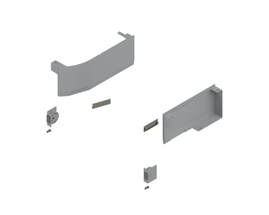 Blum AVENTOS Overhead Stay HK top Cover Plate Compatible with SERVO-DRIVE in Light Grey by W&B