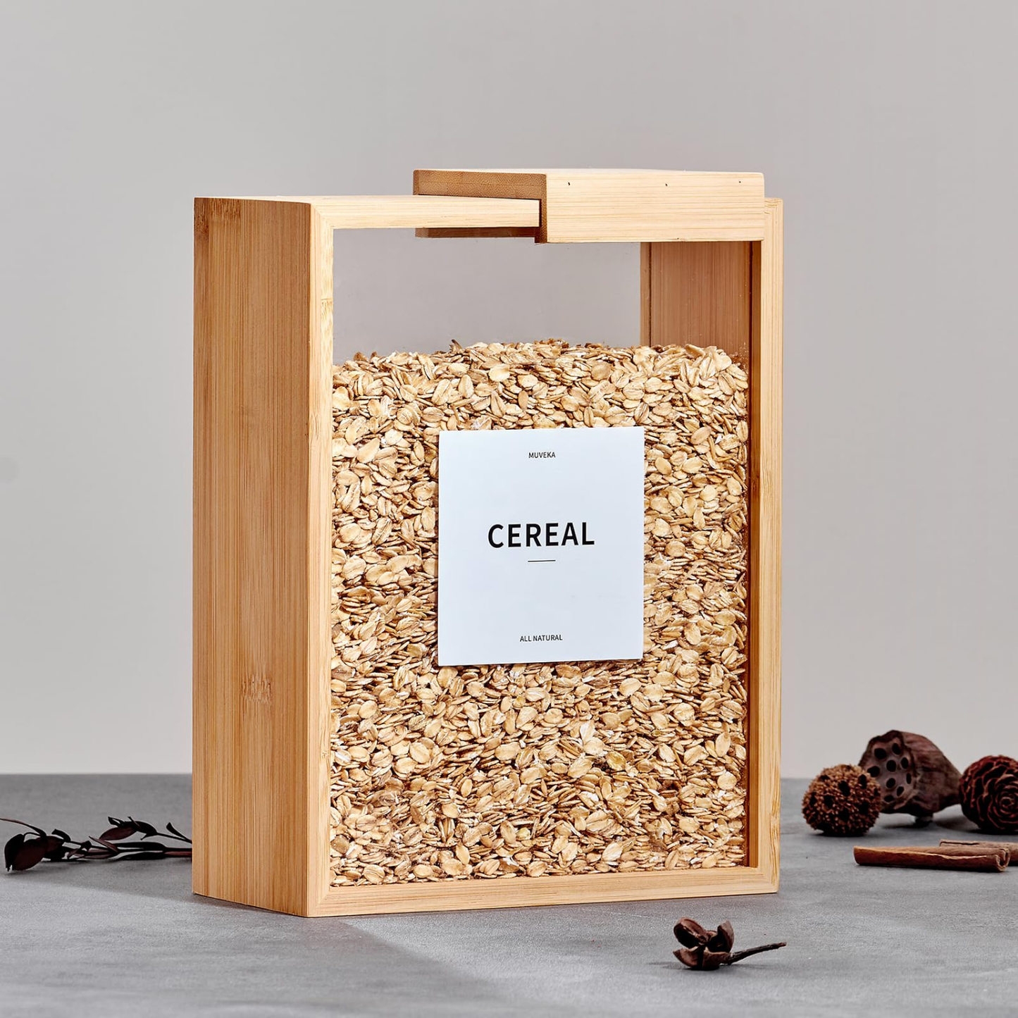 Bamboo Food Dispenser – 3L-1