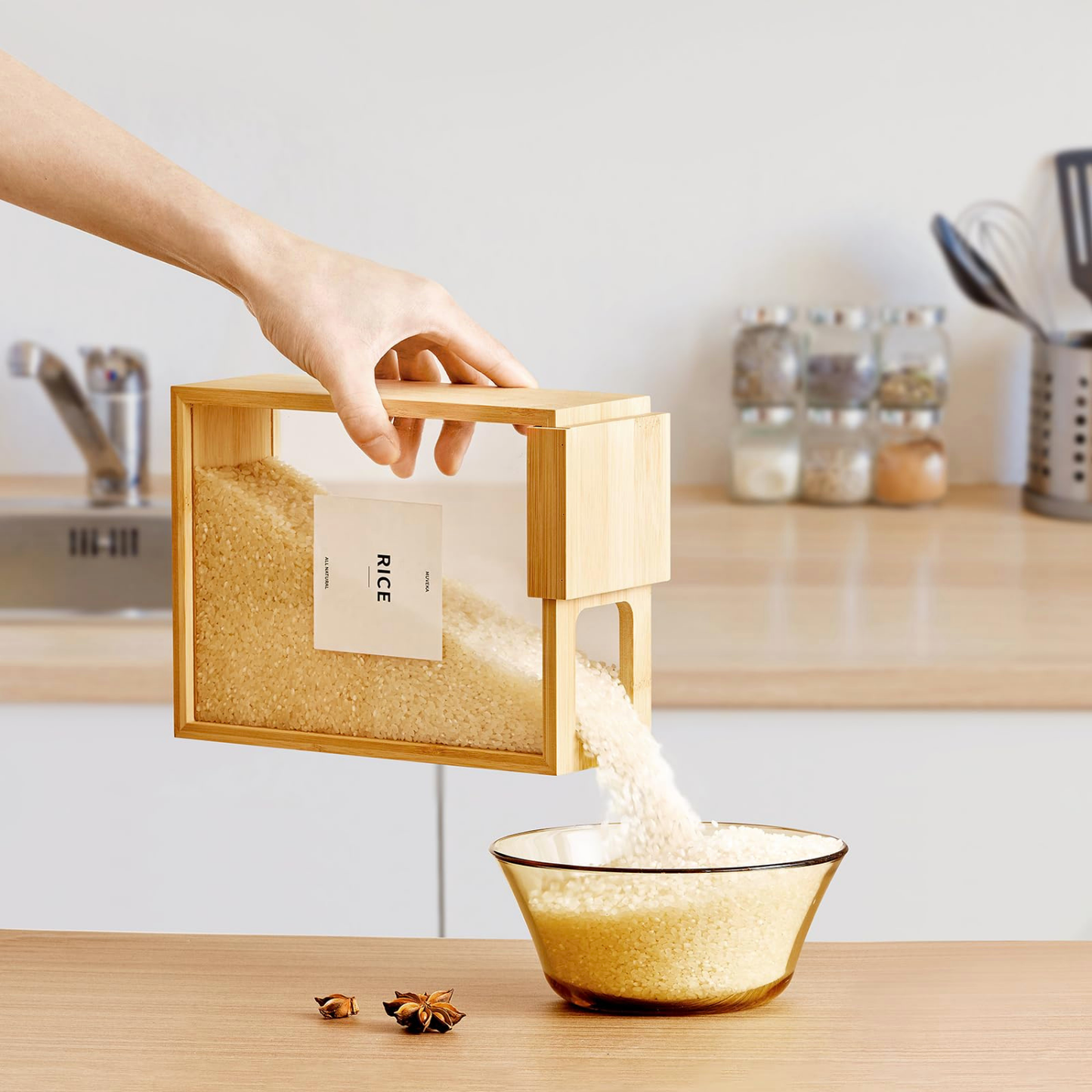 Bamboo Food Dispenser – 3L-3