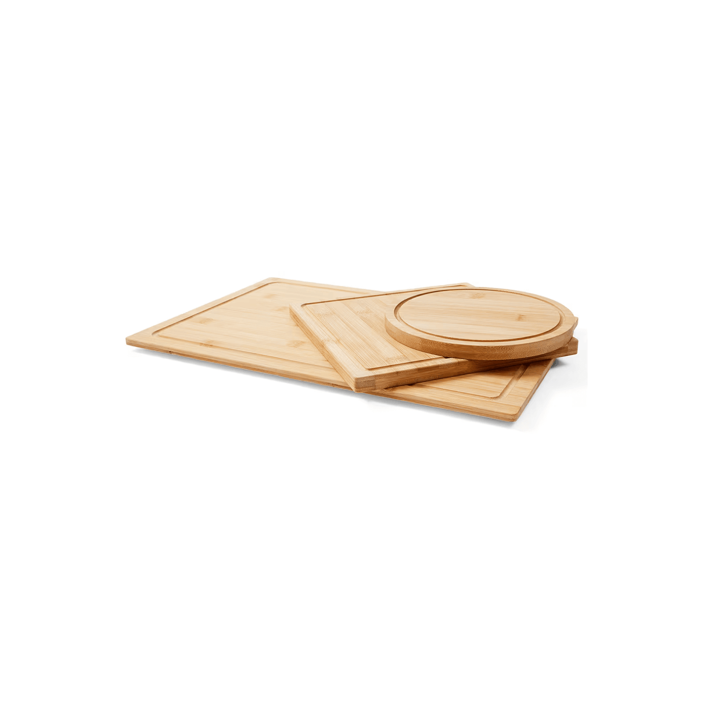 Set of 3 Bamboo Cutting Boards – Versatile and Durable Kitchen Essentials-2