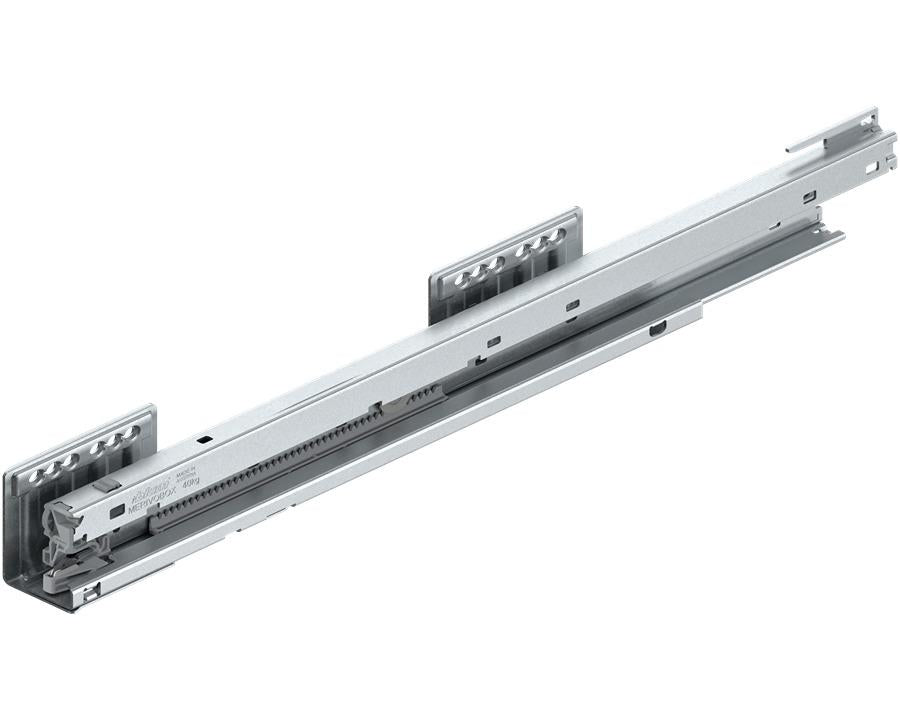 Blum MERIVOBOX Carcase Runner Left Hand Industrial Pack 450mm 40kg. *Must be purchased in pack quantity of 18* 450.45LB by W&B