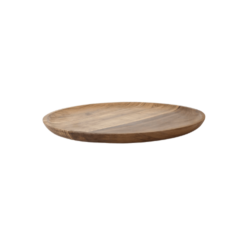 Large Acacia Round Serving Tray – Entertain with Elegance-2