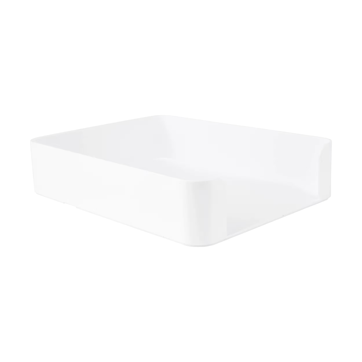 White Plastic Tray for Document & Stationery Organisation-2