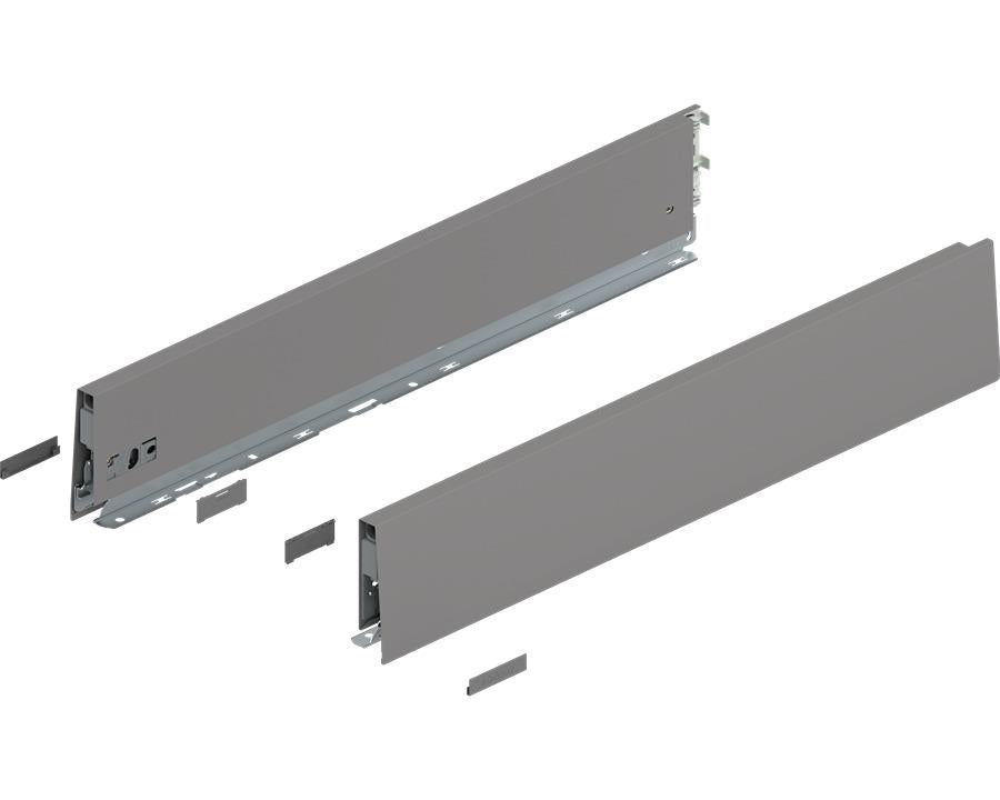 Blum MERIVOBOX K Height Drawer Sides Indium Grey 600mm 470K6002S by W&B