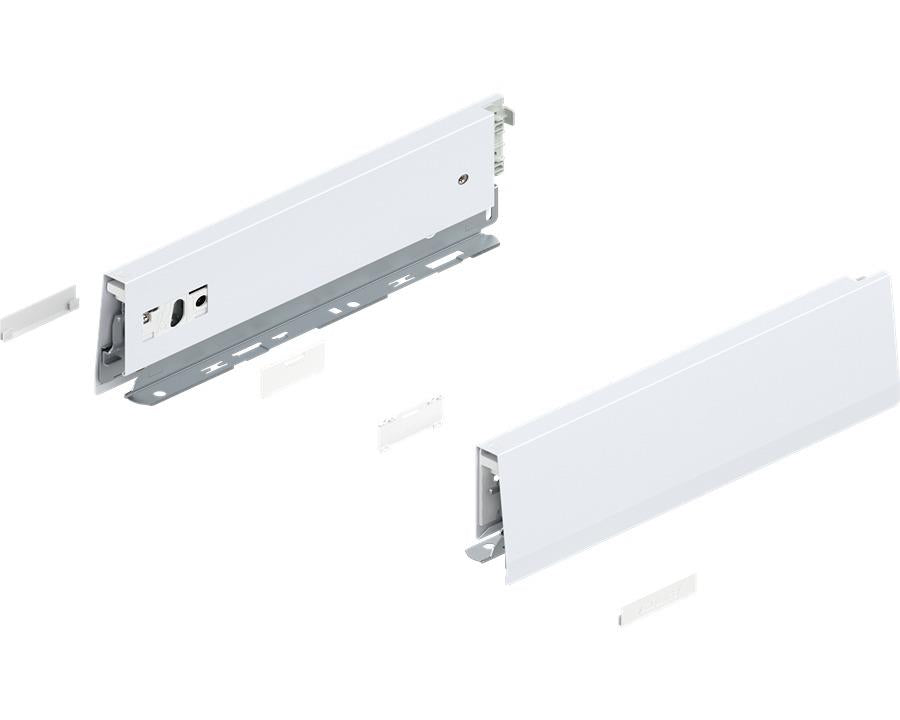 Blum MERIVOBOX M Height Drawer Sides Silk White 270mm 470M2702S by W&B