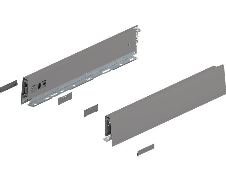 Blum MERIVOBOX M Height Drawer Sides Indium Grey 350mm 470M3502S by W&B