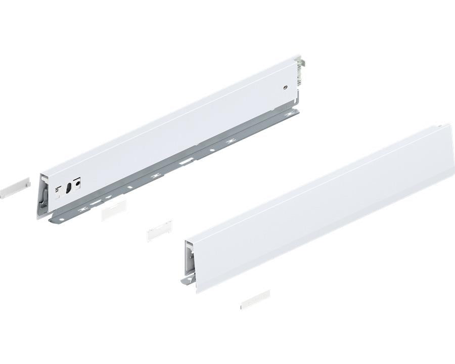 Blum MERIVOBOX M Height Drawer Sides Silk White 500mm 470M5002S by W&B