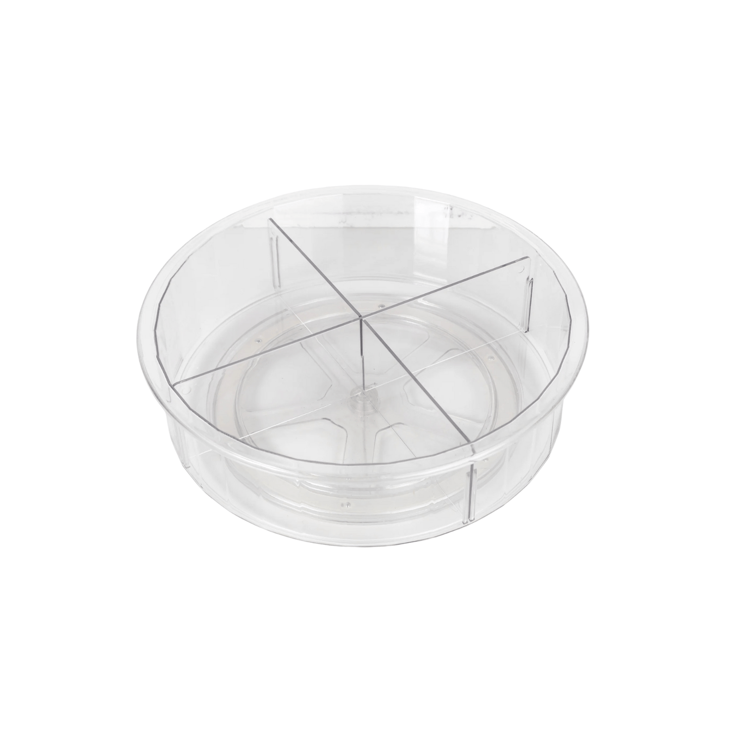 Tall Round Clear Rotating Tray - Lazy Susan-2