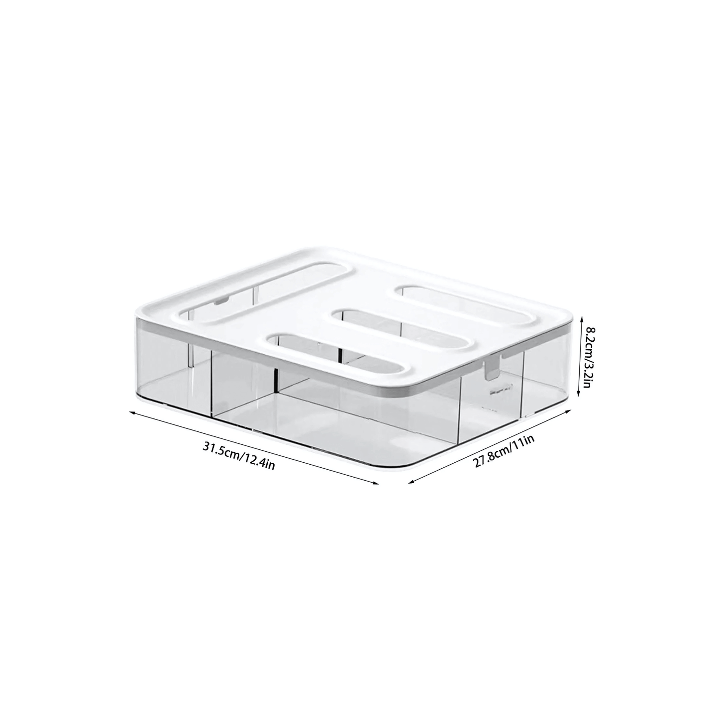 Acrylic Sandwich Bag Organiser – 4 Slot Dispenser-1