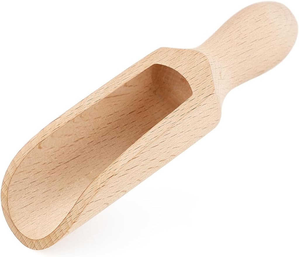 Large Wooden Scoop – Durable Beechwood Kitchen & Laundry Tool-0