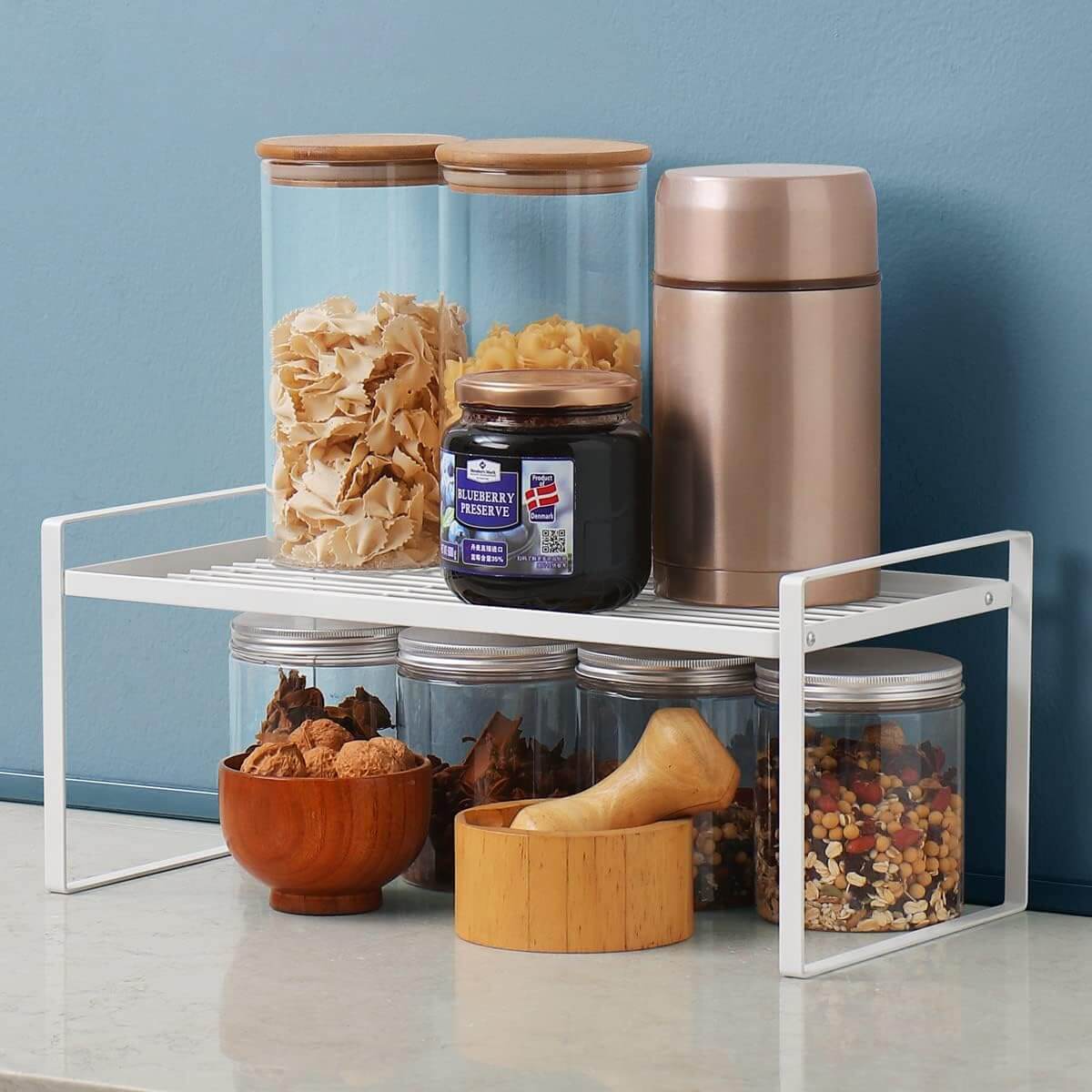 Metal Under Sink Shelf – White-3