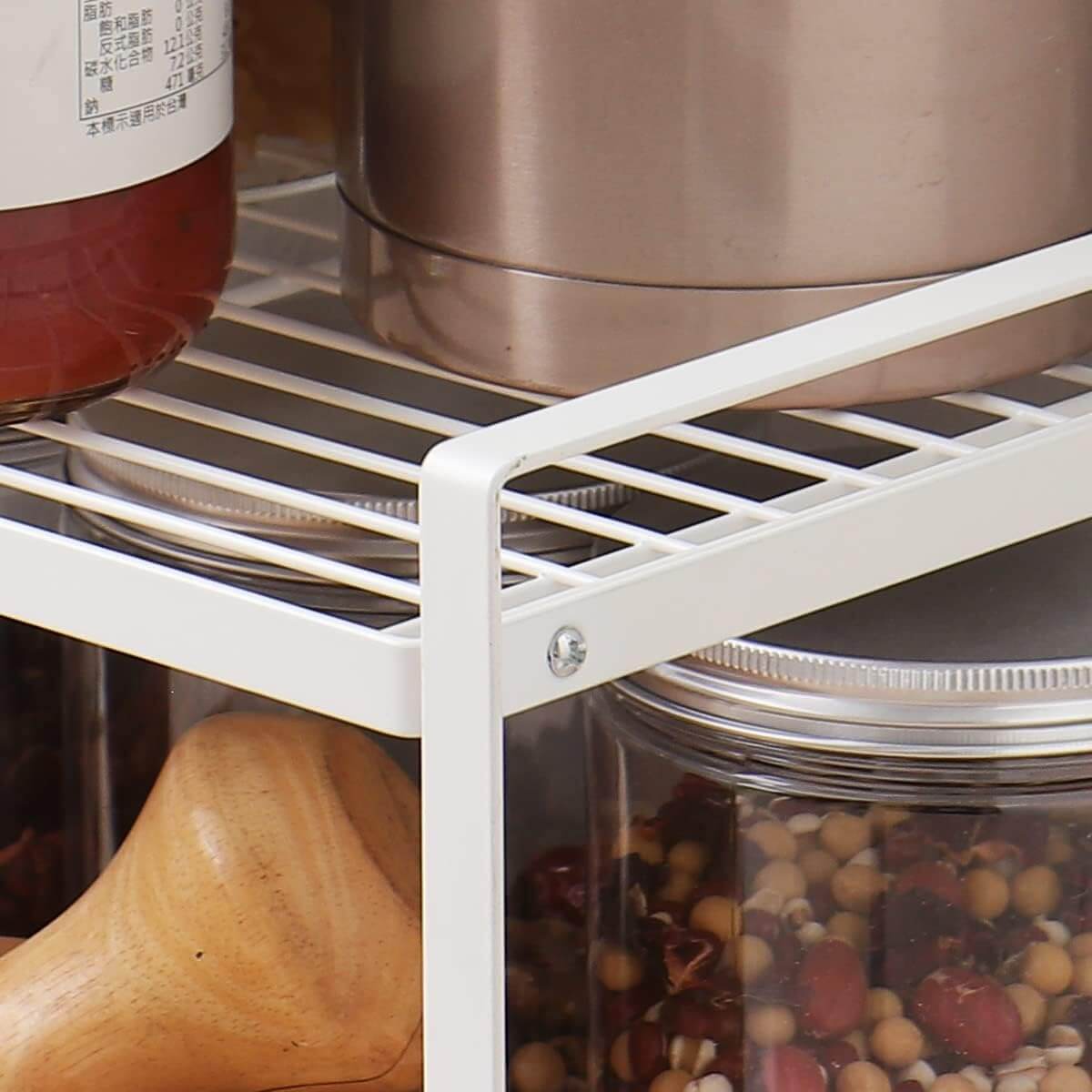Metal Under Sink Shelf – White-2