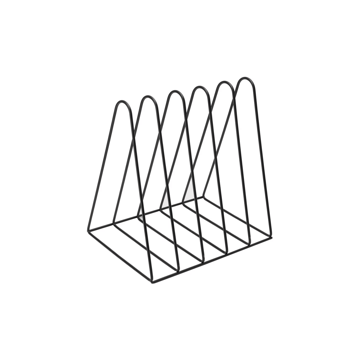Black Iron File Rack for Desk Organisation-2