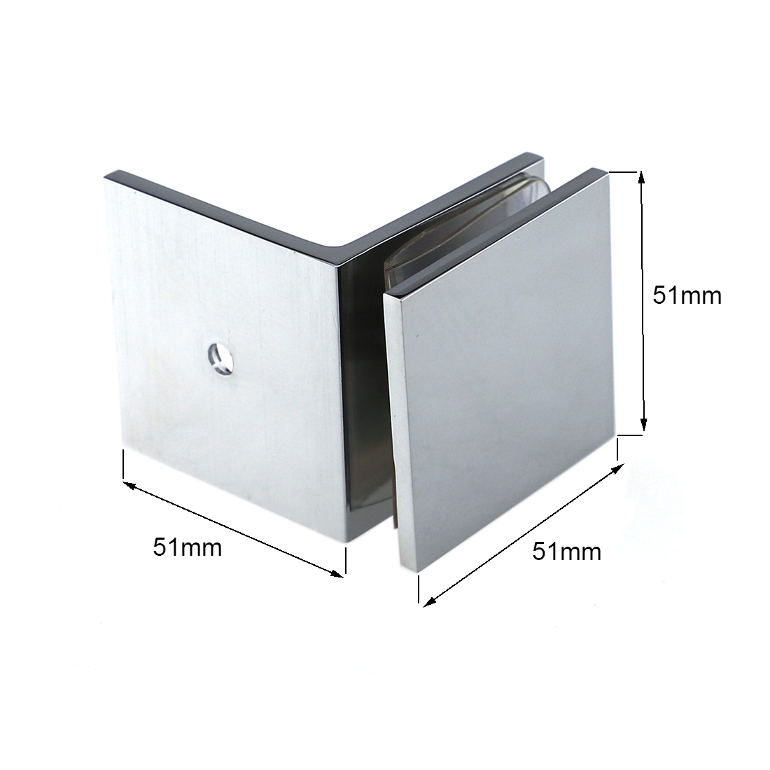 Bathroom Shower Screen Glass Wall Clips Clamps Mount Brass Chrome