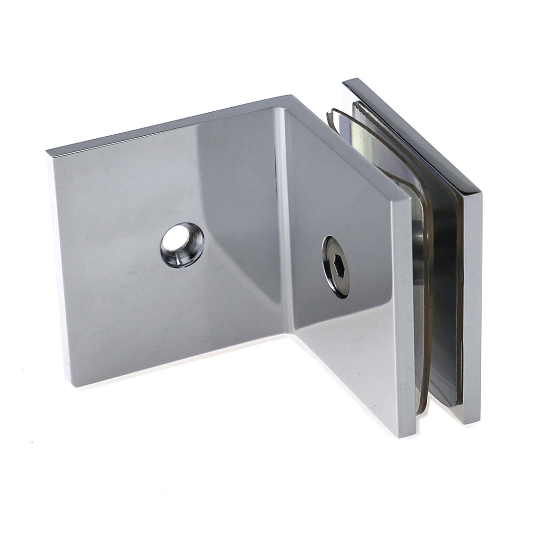 Bathroom Shower Screen Glass Wall Clips Clamps Mount Brass Chrome