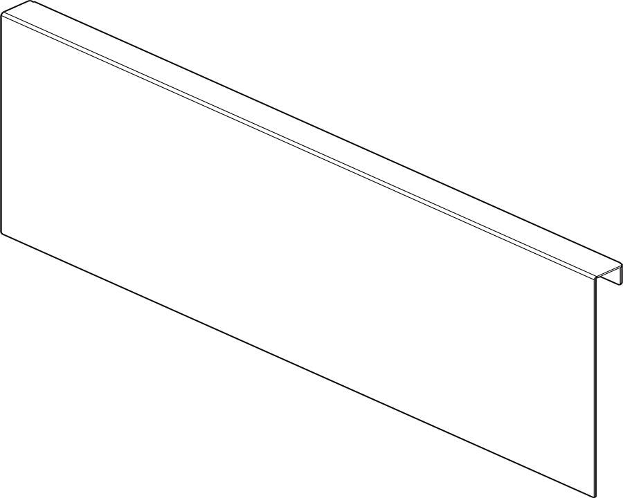 Blum AMBIA-LINE Back Adapter E Height 192mm Indium Grey. Size: 217mm by W&B