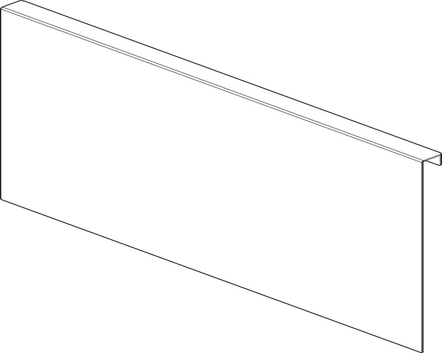 Blum AMBIA-LINE Back Adapter F Height 241mm Carbon Black ZC7A0P0F by W&B