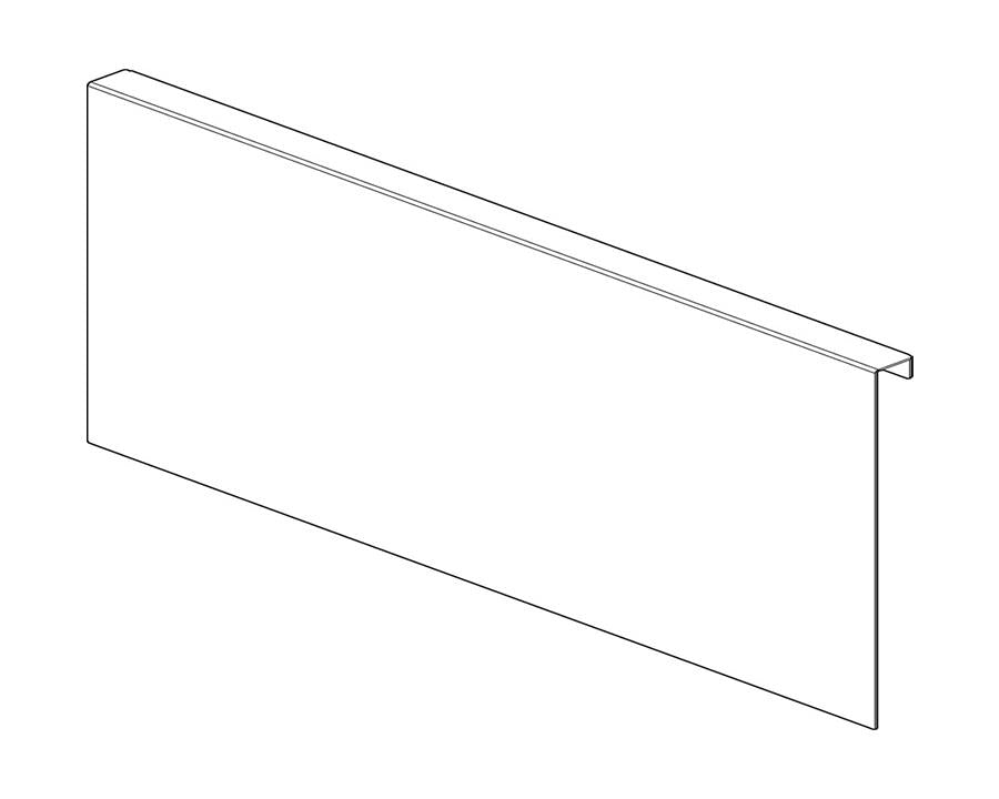 Blum AMBIA-LINE Back Adapter F Height 241mm Orion Grey by W&B