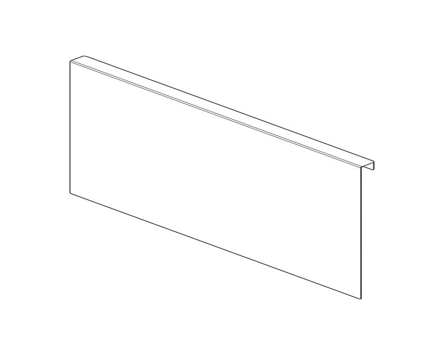 Blum AMBIA-LINE Back Adapter F Height 241mm Silk White ZC7A0P0F by W&B
