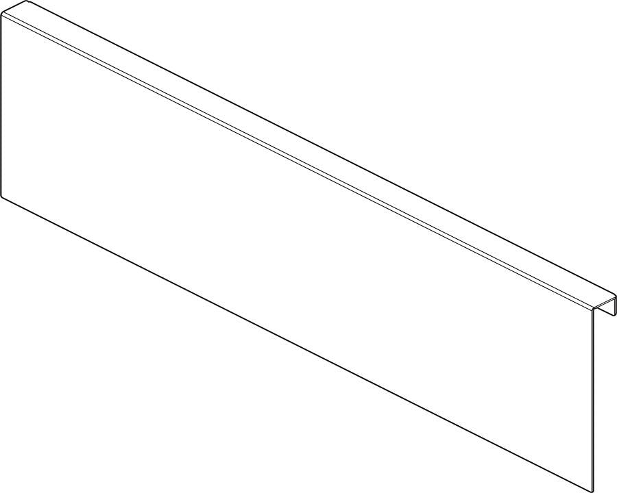 Blum AMBIA-LINE Back Adapter K Height 128.5mm Indium Grey by W&B