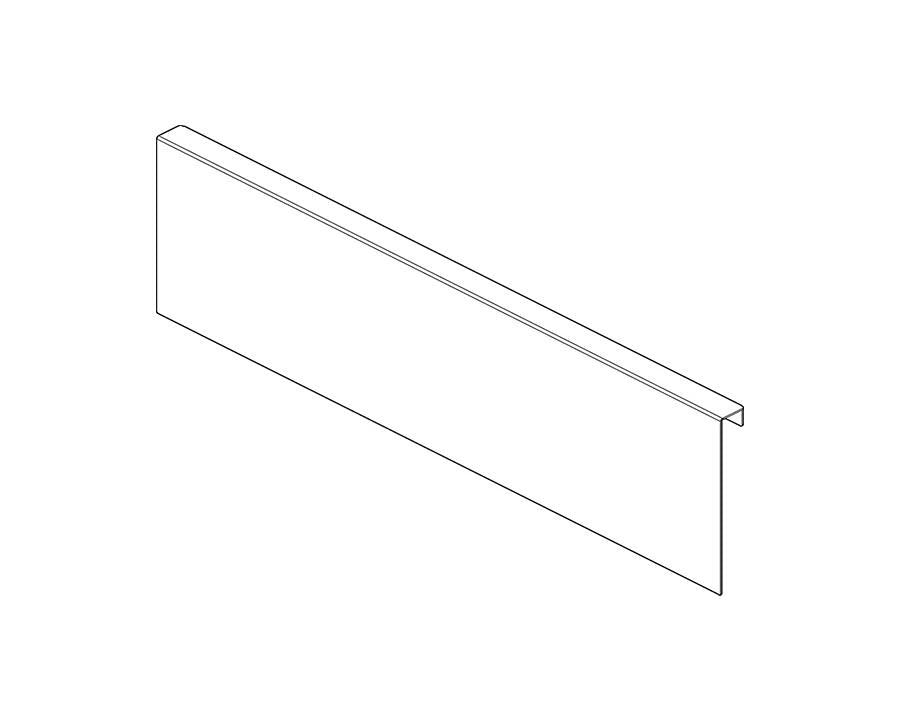 Blum AMBIA-LINE Back Adapter K Height 128.5mm Silk White ZC7A0U0K by W&B