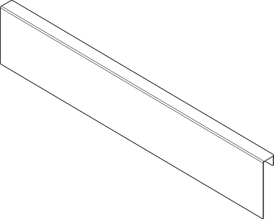 Blum AMBIA-LINE Back Adapter M Height 90.5mm Indium Grey by W&B