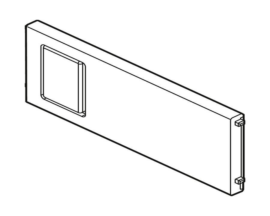 Blum AMBIA-LINE Cross Divider for LEGRABOX and MERIVOBOX Orion Grey Height: 50mm Width: 100mm by W&B