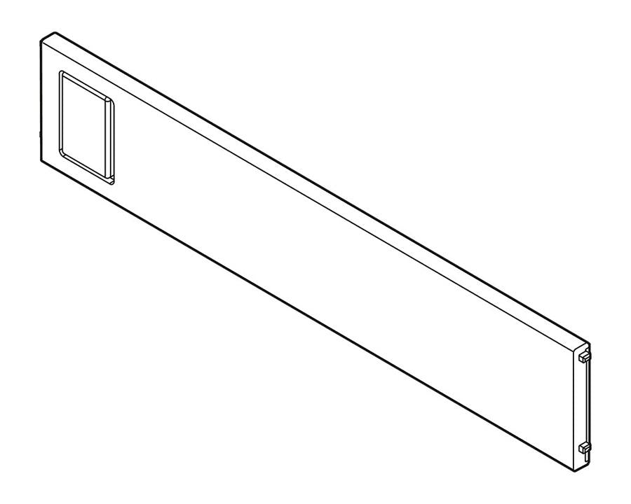 Blum AMBIA-LINE Cross Divider for LEGRABOX and MERIVOBOX Orion Grey Height: 50mm Width: 200mm by W&B