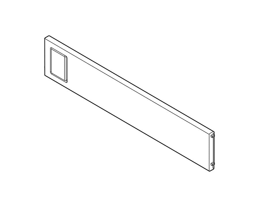 Blum AMBIA-LINE Cross Divider for LEGRABOX and MERIVOBOX Silk White Height: 50mm Width: 242mm by W&B