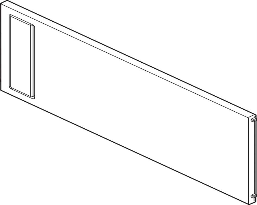 Blum AMBIA-LINE Cross Divider for LEGRABOX and MERIVOBOX Carbon Black ZC7Q0U0FS Height: 110mm Width: 242mm by W&B