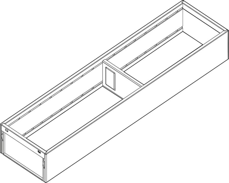 Blum AMBIA-LINE Steel Frame Series 1 Carbon Black Size: 450mm ZC7S450RS1 by W&B