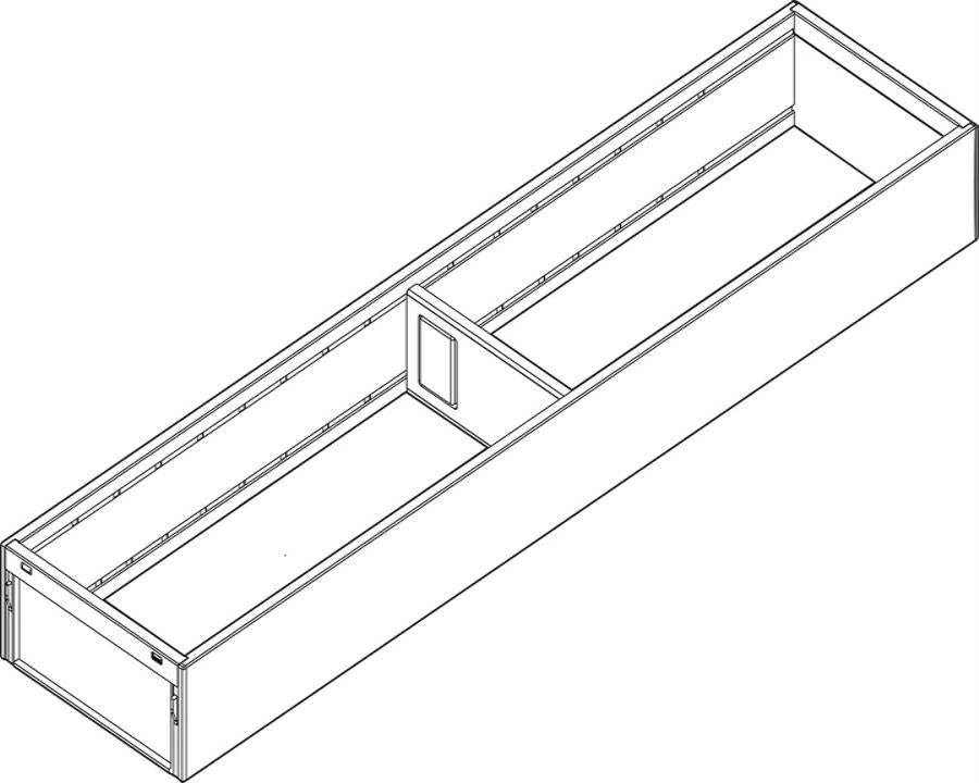 Blum AMBIA-LINE Steel Frame Series 1 Carbon Black Size: 500mm ZC7S500RS1 by W&B