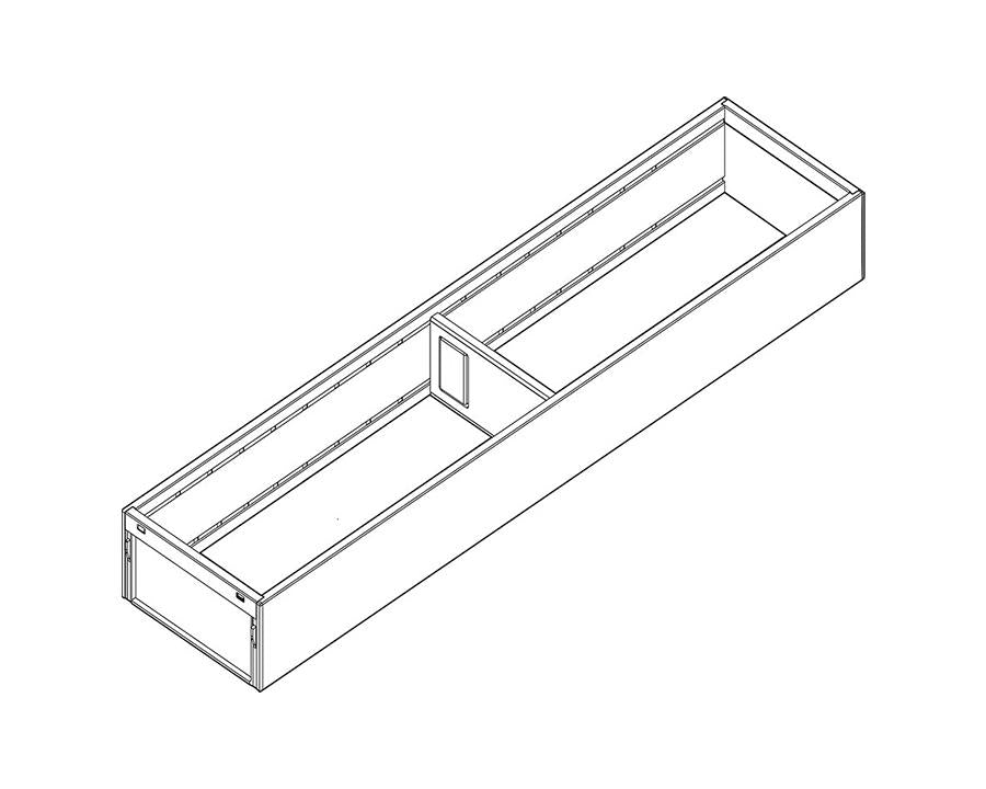 Blum AMBIA-LINE Steel Frame Series 1 Orion Grey Size: 550mm by W&B