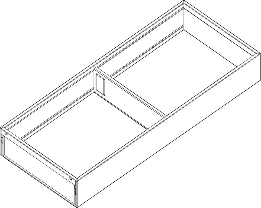 Blum AMBIA-LINE Steel Frame Series 2 Carbon Black Size: 450mm ZC7S450RS2 by W&B