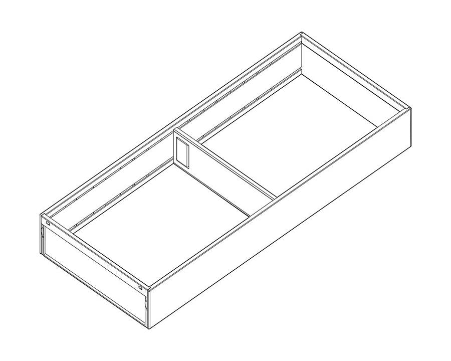 Blum AMBIA-LINE Steel Frame Series 2 Orion Grey Size: 450mm by W&B