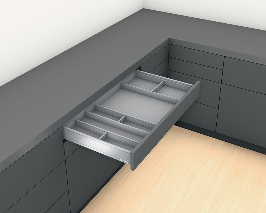 Blum AMBIA-LINE Steel Frame Series 2 Silk White Size: 550mm by W&B