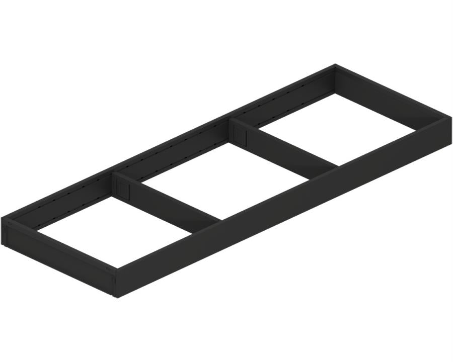 Blum AMBIA-LINE Steel Frame Series 2 Carbon Black Size: 600mm ZC7S600RS2 by W&B