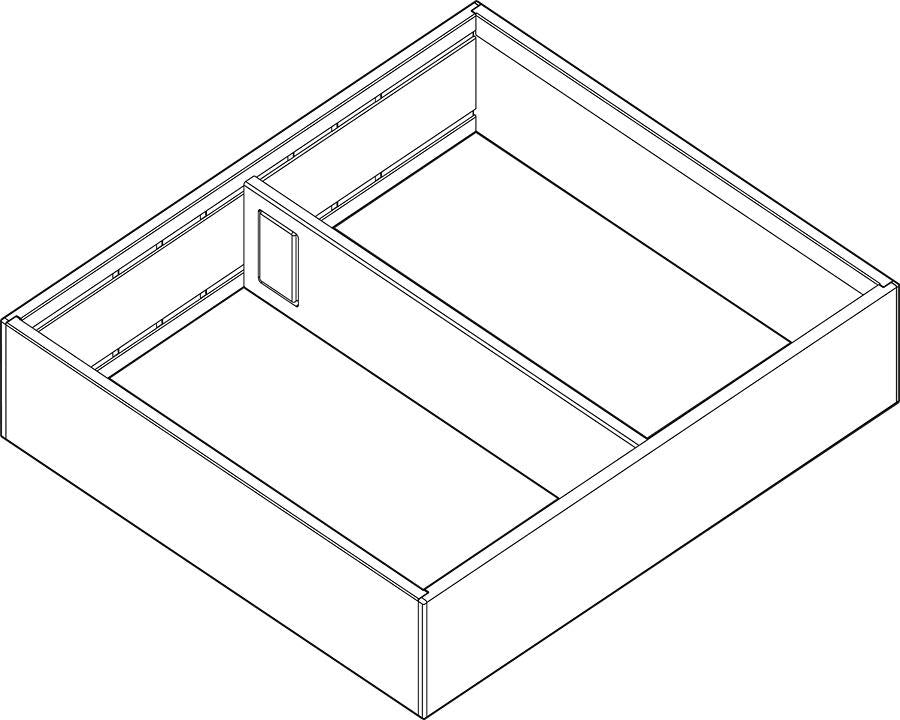 Blum AMBIA-LINE Steel Frame Series 3 Indium Grey Size: 270mm ZC7S300RSU by W&B