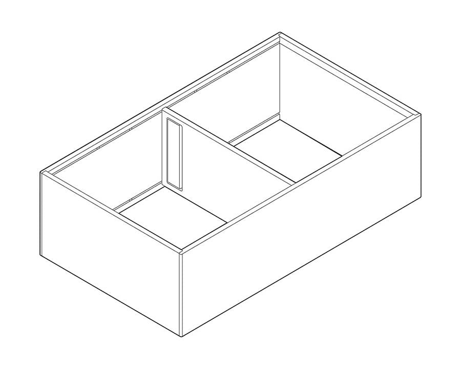 Blum AMBIA-LINE Steel Frame Series 4 Silk White Size: 370mm ZC7F400RSP by W&B