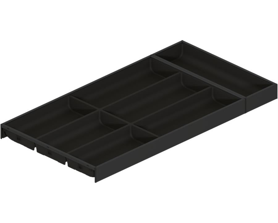 Blum AMBIA-LINE Soft Touch Carbon Black Size: 600mm ZC7S600BS3 by W&B