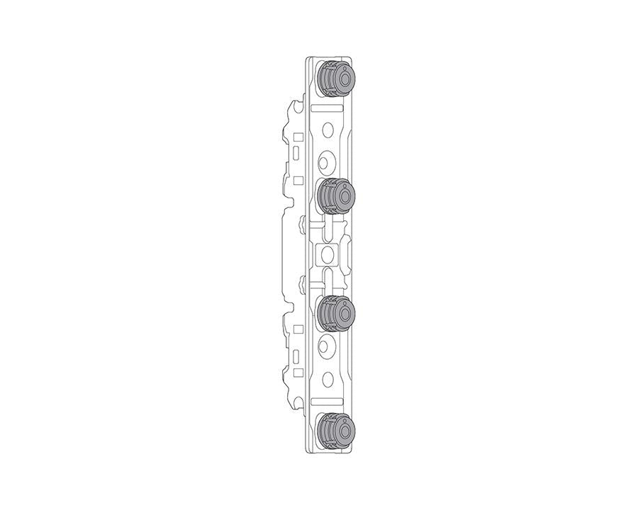 Blum AVENTOS HS/HL/HK EXPANDO T Front Fixing Bracket for thin fronts by W&B