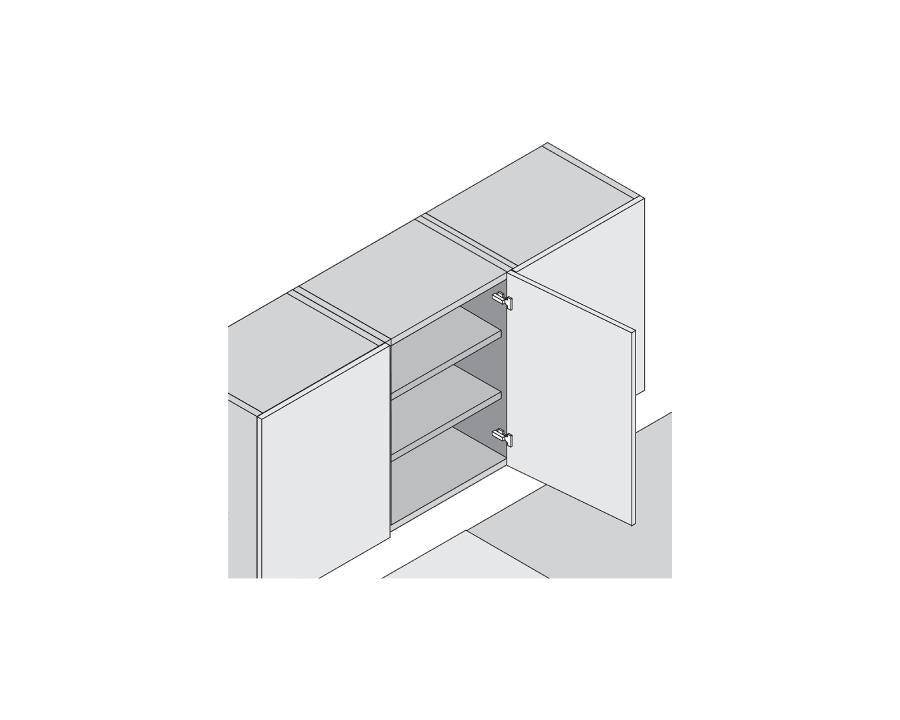 Blum CLIP top Wide Angle Hinge 170 Degree Half Overlay Boss Knock-In by W&B
