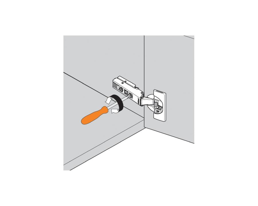Blum CLIP top BLUMOTION Blind Corner Soft Close Hinge 95 Degree, Inset Application. Boss: INSERTA 79B9590