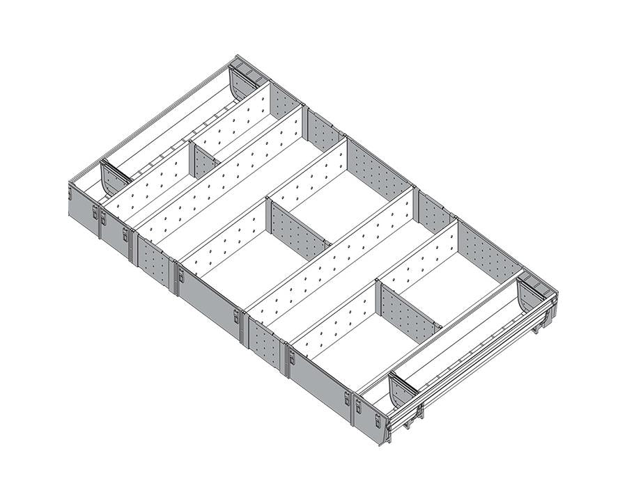 Blum ORGA-LINE Drawer Insert Cutlery/Utensil Divider Set. Cabinet Width: 1000mm. Nominal Length: 500mm by W&B